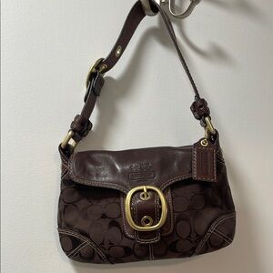 Coach Brown Signature Shoulder Bag